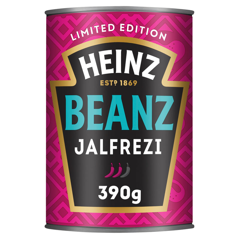 Heinz baked beans Jalfrezi 390g, UK version