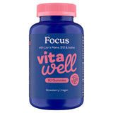 Vitawell Focus Strawberry Gummies 60-count, imported from the UK