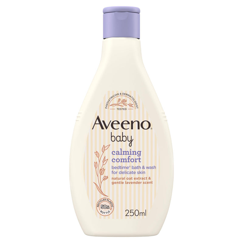 Aveeno Baby calming comfort bedtime bath and wash 250ml, imported from the UK