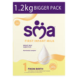 Sainsburys SMA First Infant Baby Milk Powder Formula from birth 1.2kg- Buy online at McGrocer