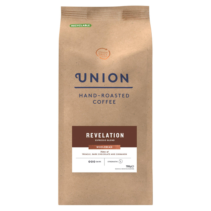 Union Hand-Roasted Revelation wholebean coffee 700g - British product