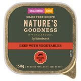 Sainsburys Sainsbury's Natures Goodness Adult Beef Dog Food 150g- Buy online at McGrocer