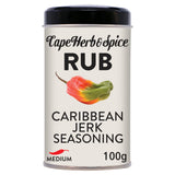 Cape Herb & Spice Caribbean jerk seasoning rub 100g, imported from the UK