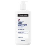 Sainsburys Neutrogena Deep Moisture Fast Absorbing Body Lotion Moisturiser 400ml- Buy online at McGrocer