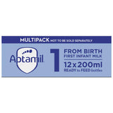 Sainsburys Aptamil 1 First Infant Baby Milk Formula Ready to Feed Multipack 12x200ml- Buy online at McGrocer