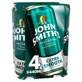 John Smith's Extra Smooth ale cans 4x440ml, imported from the UK