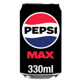 Sainsburys Pepsi Max No Sugar Cola 330ml- Buy online at McGrocer