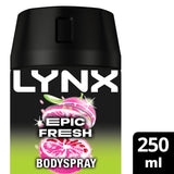 Sainsburys Lynx Epic Fresh 48h Deodorant Body Spray 250ml- Buy online at McGrocer
