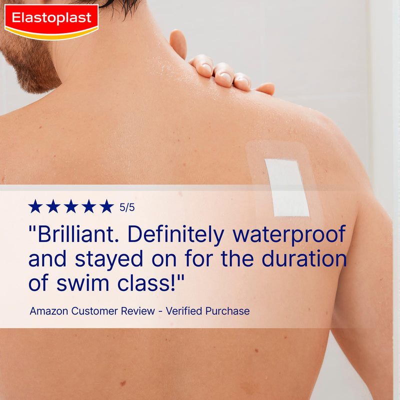 Elastoplast Antibacterial Waterproof Plasters XXL 8x10cm - British product