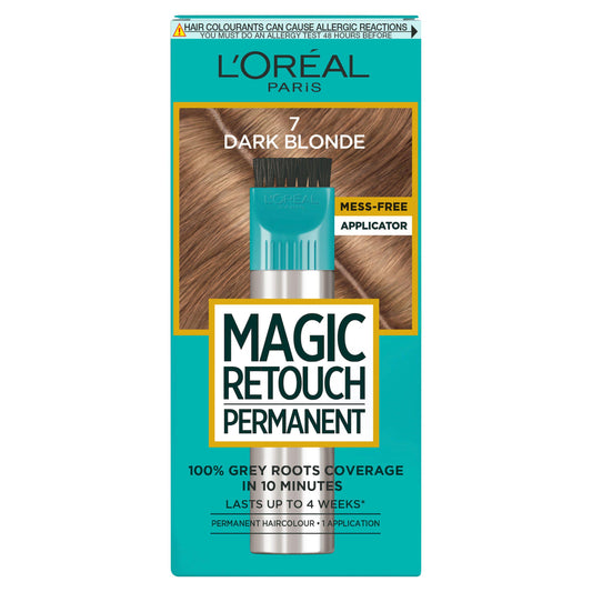 L'Oréal Magic Retouch Permanent Root Concealer Touching Up Dark Blonde 7 Grey Hair Dye GOODS Sainsburys   