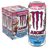 Sainsburys Monster Viking Berry Energy Drink Cans 4 x 500ml- Buy online at McGrocer