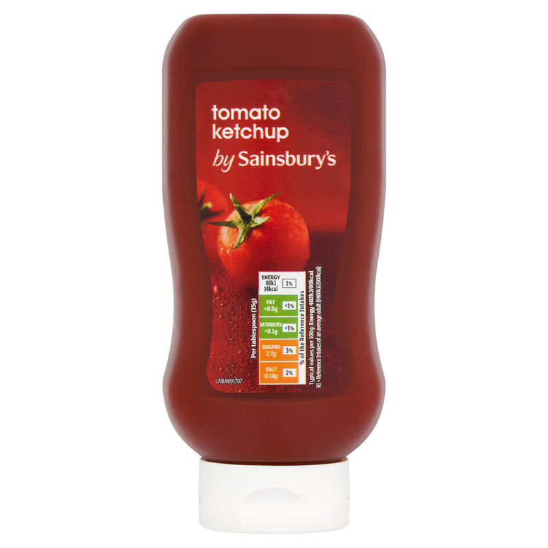 Sainsbury's tomato ketchup sauce 680g bottle, UK version