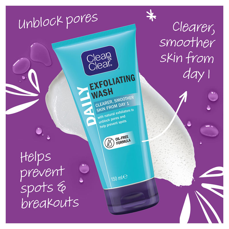 Clean & Clear Exfoliating Daily Wash 150ml (British brand)