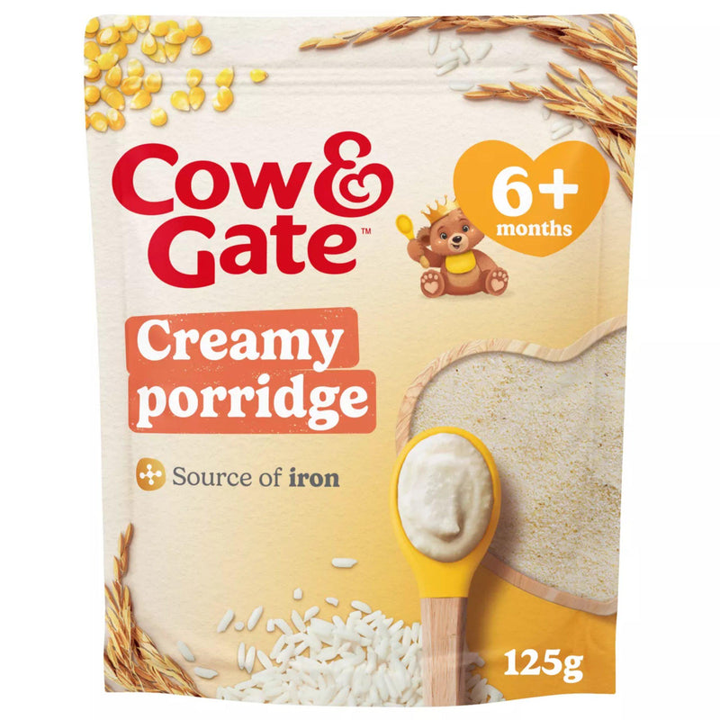 Cow & Gate creamy porridge cereal 125g - British product