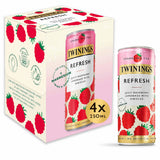 Twinings Sparkling Tea raspberry lemonade with hibiscus 4 x 250ml, UK version