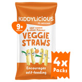 Sainsburys Kiddylicious Sour Cream & Chive Flavoured Veggie Straws Baby Snacks 4x12g- Buy online at McGrocer
