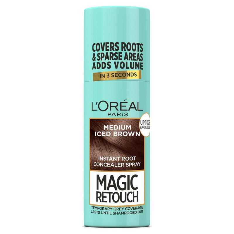 L'Oréal Paris Magic Retouch root touch up spray Medium Iced Brown - British product