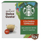 Sainsburys Starbucks by Nescafé Dolce Gusto Colombia Medium Roast Espresso Coffee Pods x12- Buy online at McGrocer