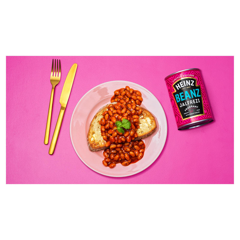 Heinz baked beans Jalfrezi 390g, UK version