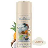 Sainsburys Nala's Baby 2-in-1 Body Wash & Shampoo with Oats, Camomile and Hibiscus 200ml- Buy online at McGrocer