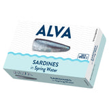 Alva sardines in spring water 120g - British product