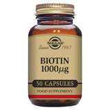 Sainsburys Solgar Biotin 1000µg Vegetable Capsules 50 Capsules- Buy online at McGrocer