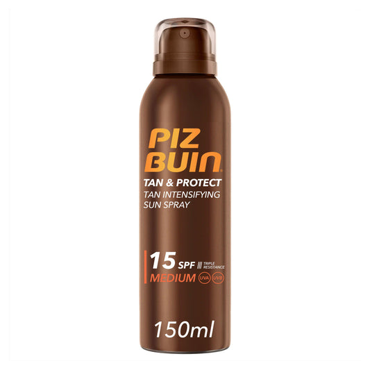 Piz Buin Tan & Protect Tan Intensifying Sun Spray SPF 15 Medium 150ml GOODS Sainsburys   