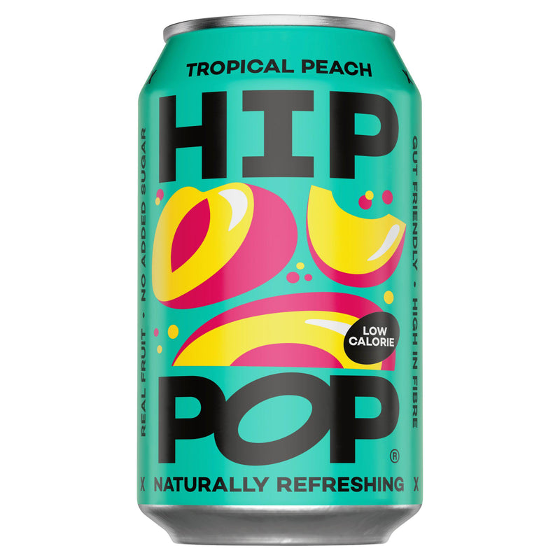 Hip Pop 330ml Tropical Peach Can