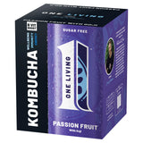 Sainsburys One Living Sugar Free Passion Fruit Kombucha with Goji 4x250ml- Buy online at McGrocer