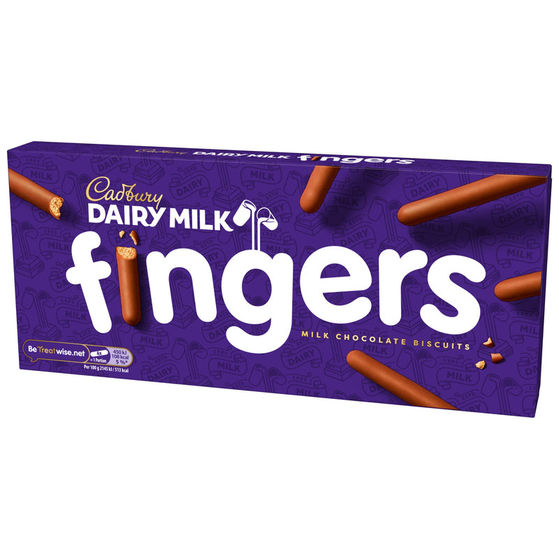 Cadbury Dairy Milk Fingers chocolate biscuits 114g - British product