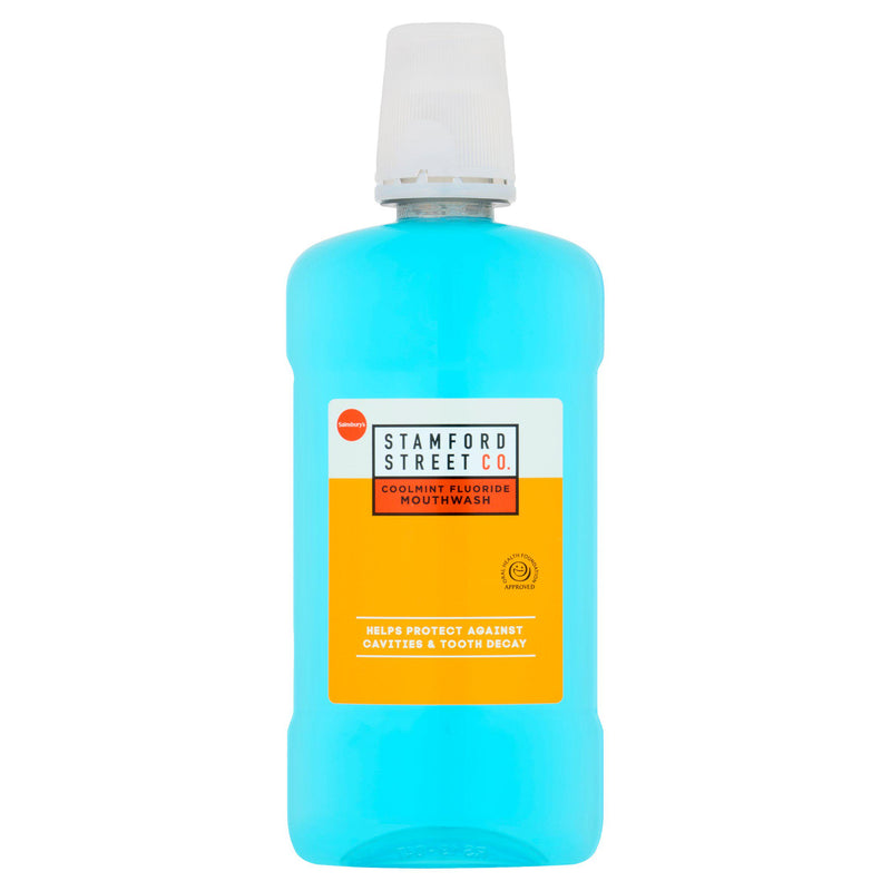 Stamford Street Mouthwash coolmint fluoride 500ml (British brand)