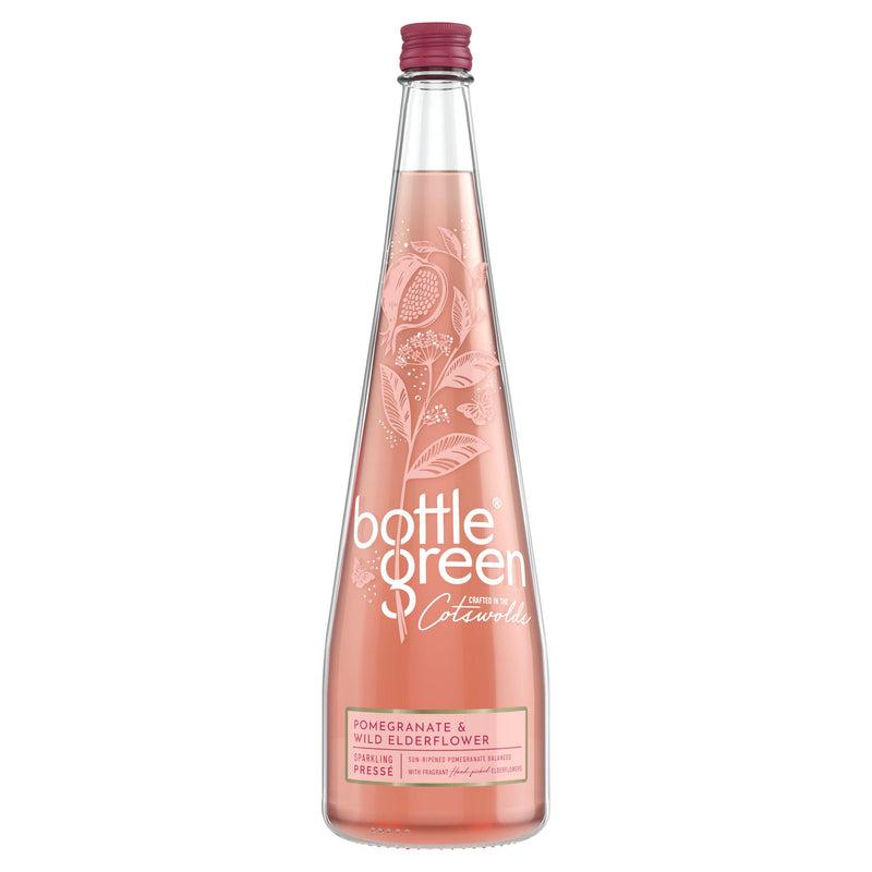 Bottlegreen pomegranate elderflower sparkling Presse 750ml - British product