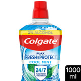 Colgate Plax Cool Mint alcohol free mouthwash 1000ml - British product