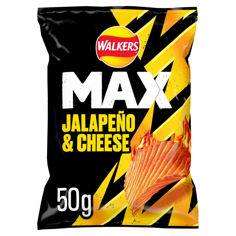 Walkers Max jalapeno cheese crisps 50g (British brand)