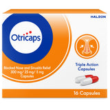 Sainsburys Otricaps Blocked Nose and Sinusitis Relief Capsules 16 Capsules- Buy online at McGrocer