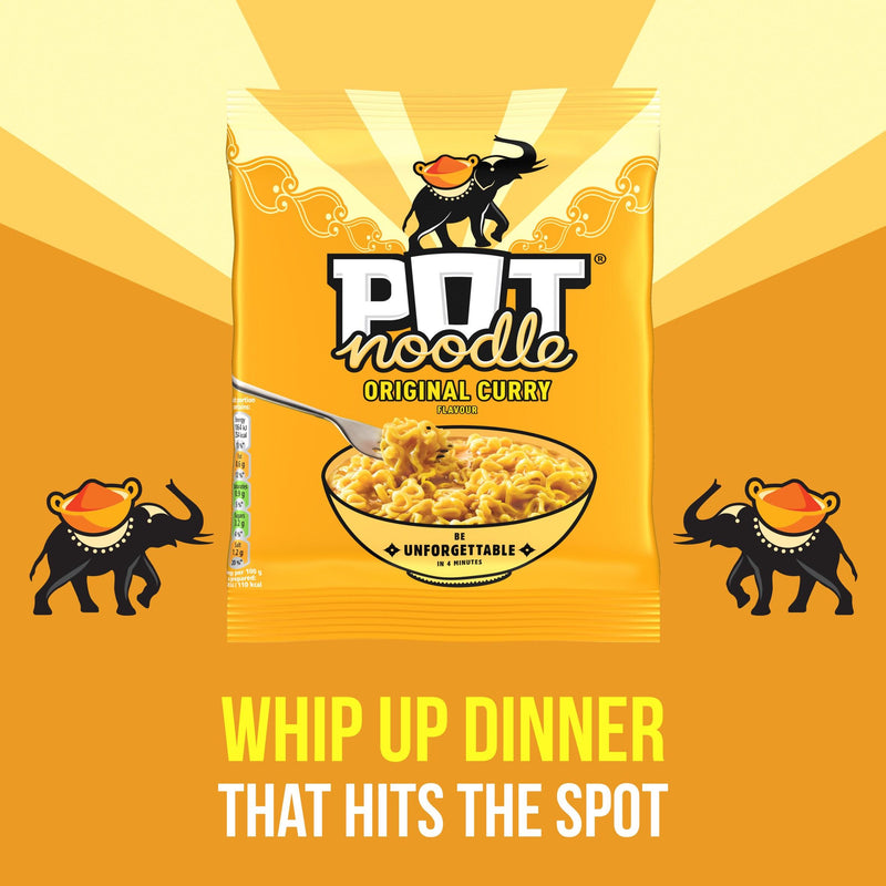 Pot Noodle curry instant noodles 114g, imported from the UK