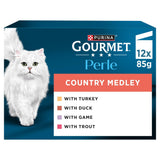 Sainsburys Gourmet Perle Country Medley in Jelly Wet Cat Food 12 x 85g- Buy online at McGrocer