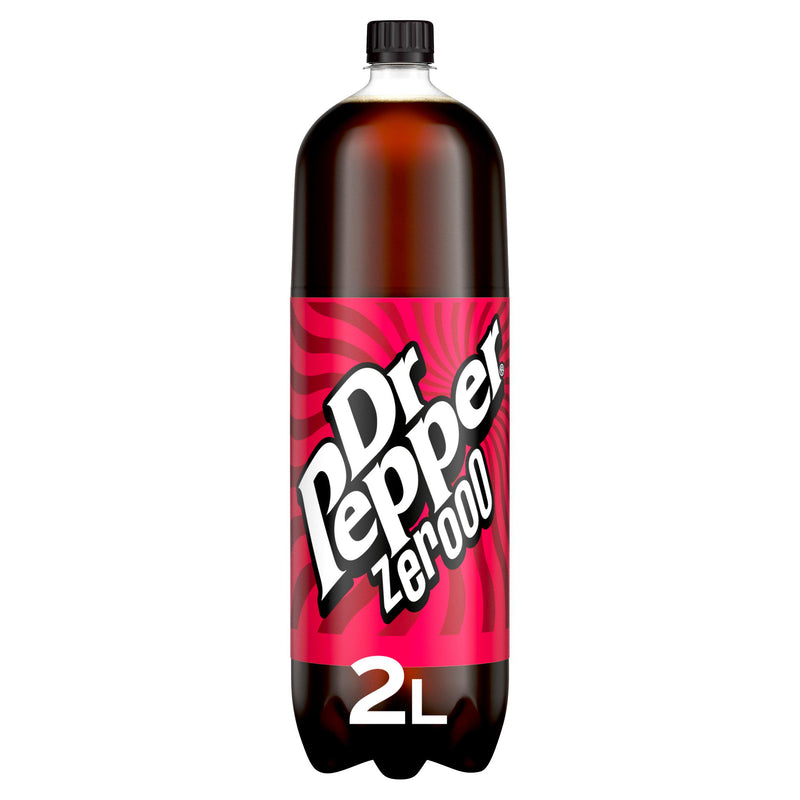 Dr Pepper Zero Sugar Cola 2 Litre Bottle - British product