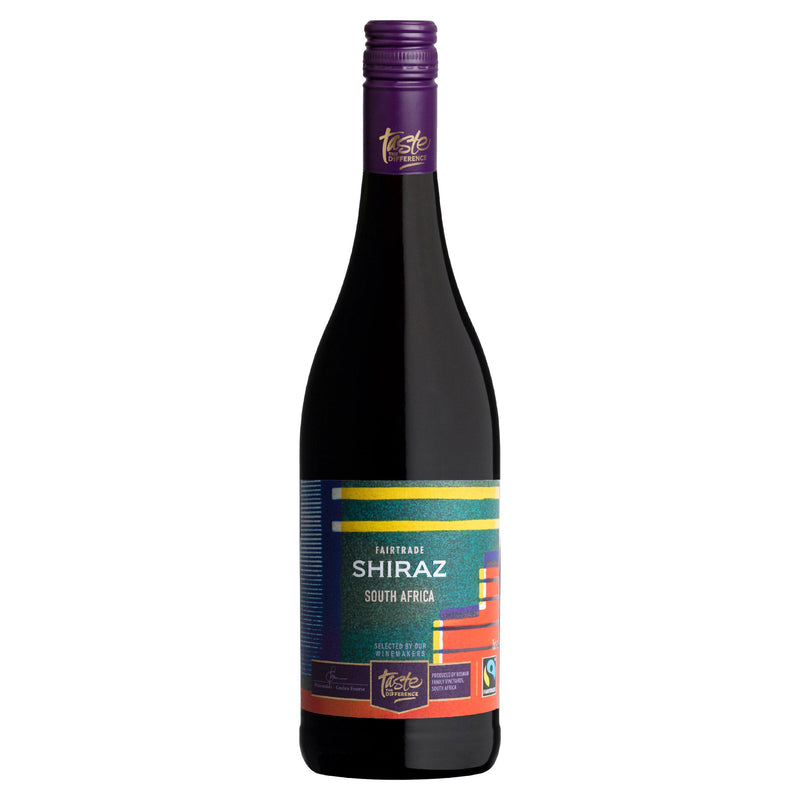 Sainsbury's Taste the Difference Fairtrade Shiraz red wine 75cl (British brand)