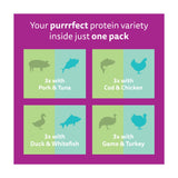 Whiskas wet cat food Duo Mixed Medley 12x85g pouches, UK version
