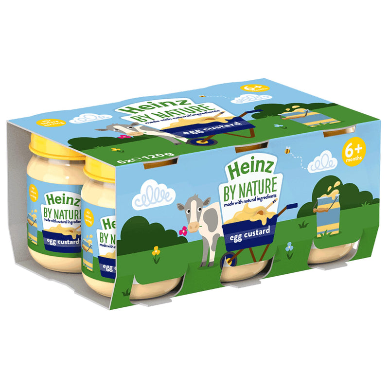Heinz egg custard baby food 120g, UK version