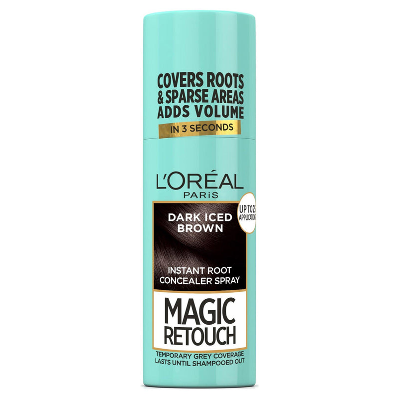 L'Oréal Paris root concealer spray Dark Iced Brown (British brand)