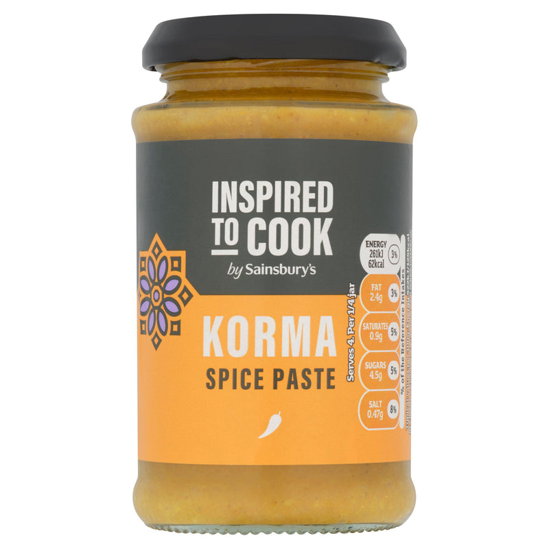 Sainsbury's Korma Curry Paste 200g, imported from the UK