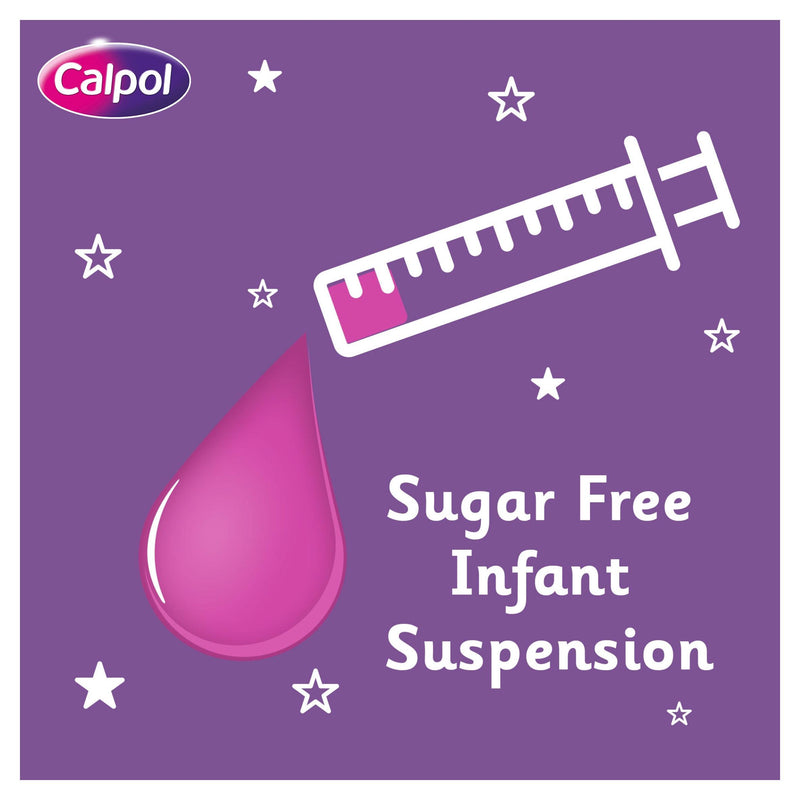 Calpol infant paracetamol suspension sugar-free 100ml - British product