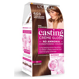 L'Oreal Paris Casting Creme Gloss semi permanent hair dye chocolate caramel brown, imported from the UK