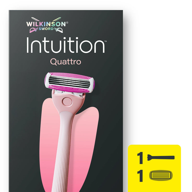 Wilkinson Sword Intuition Quattro women's razor with refill, UK version
