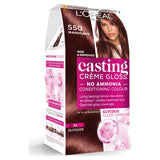 Sainsburys L'Oreal Paris Casting Creme Gloss Semi Permanent Hair Dye Mahogany Brown 550- Buy online at McGrocer
