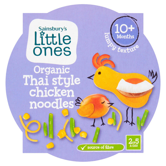 Sainsbury's Little Ones Organic Thai Chicken Noodles 10+ Months 190g GOODS Sainsburys   