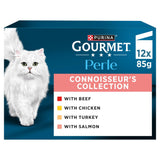 Sainsburys Gourmet Perle Connoisseur's Selection in Gravy Wet Cat Food 12 x 85g- Buy online at McGrocer