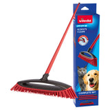 Sainsburys Vileda Pet Broom Rubber Bristles Floor Cleaning- Buy online at McGrocer